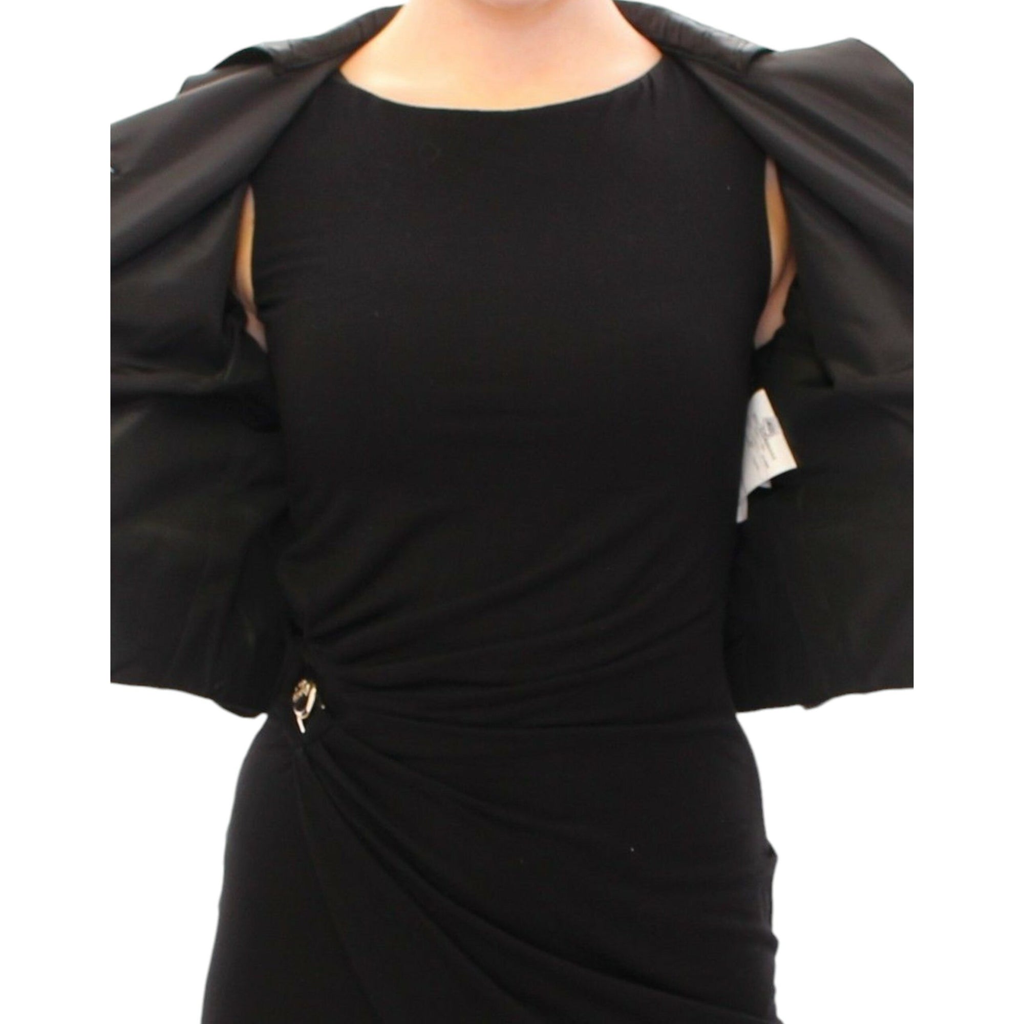 Dolce &amp; Gabbana Elegant Black Bolero Shrug Jacket