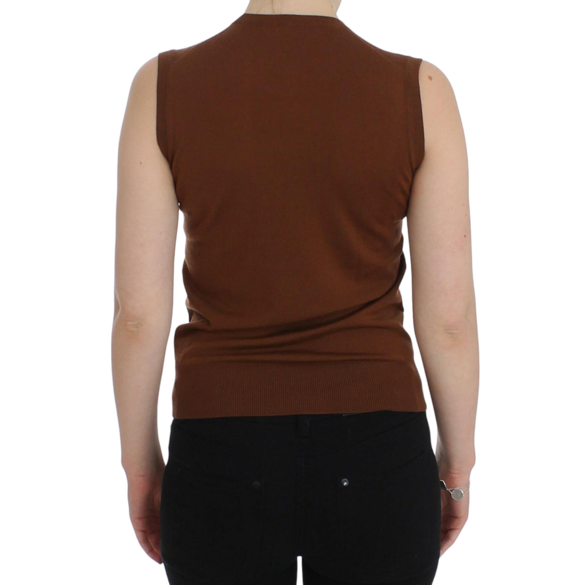 Dolce &amp; Gabbana Timeless Wool and Lace Sleeveless Vest