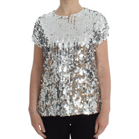 Dolce & Gabbana Enchanted Sicily Sequined Evening Blouse