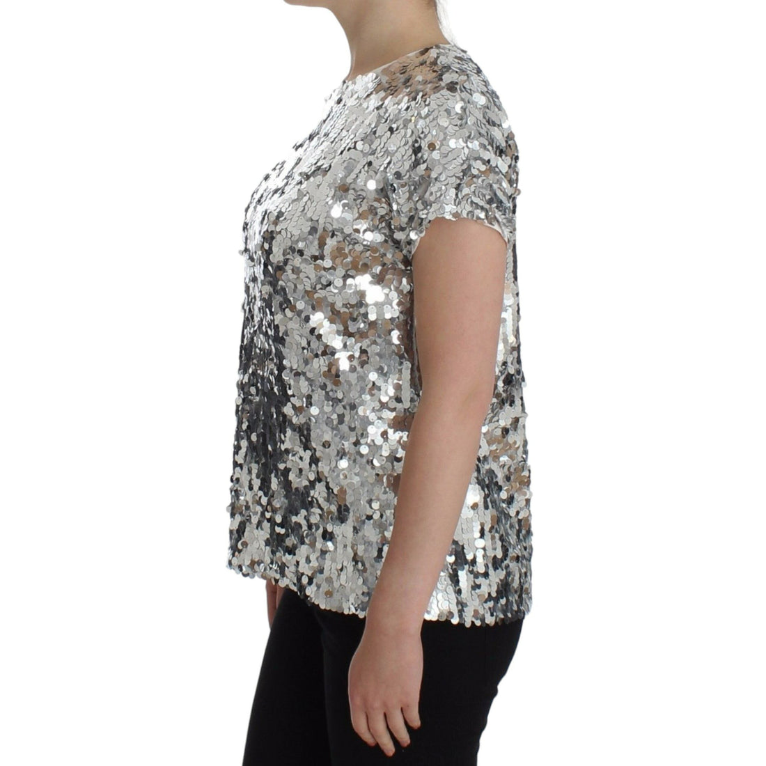 Dolce & Gabbana Enchanted Sicily Sequined Evening Blouse