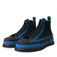 Dolce & Gabbana Elegant High-Top Canvas Sneakers