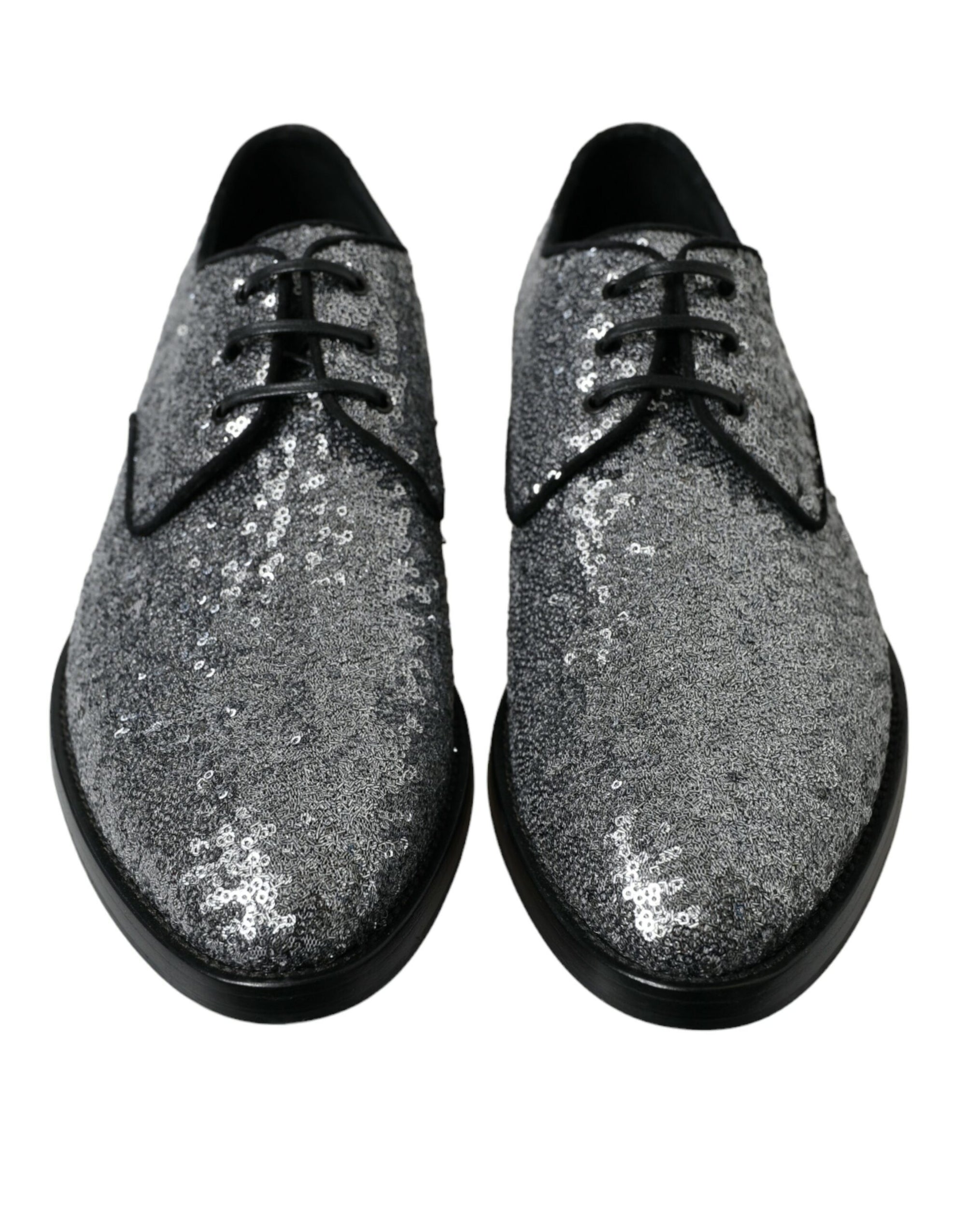 Dolce &amp; Gabbana Exquisite Sequined Derby Dress Shoes