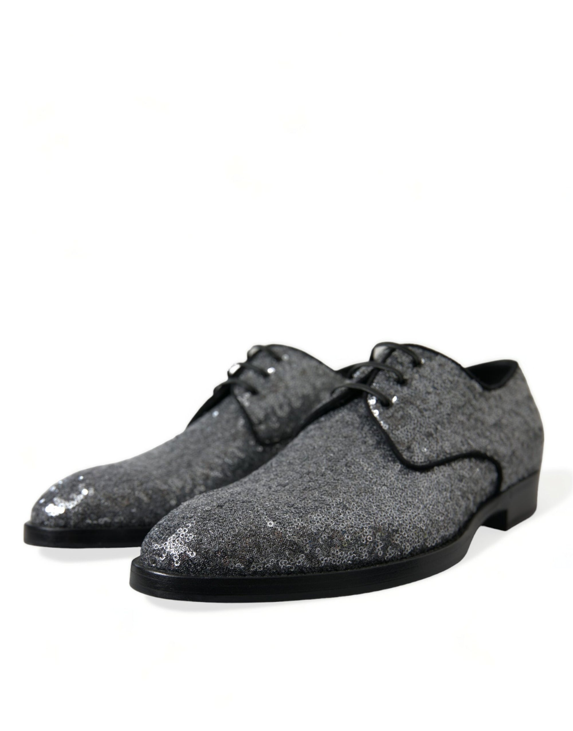 Dolce &amp; Gabbana Exquisite Sequined Derby Dress Shoes
