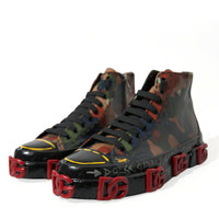 Dolce & Gabbana Chic Multicolor High-Top Sneakers