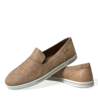 Dolce & Gabbana Elegant Beige Leather Loafers