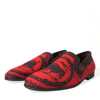 Dolce & Gabbana Torero-Inspired Luxe Red & Black Loafers