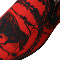 Dolce & Gabbana Torero-Inspired Luxe Red & Black Loafers