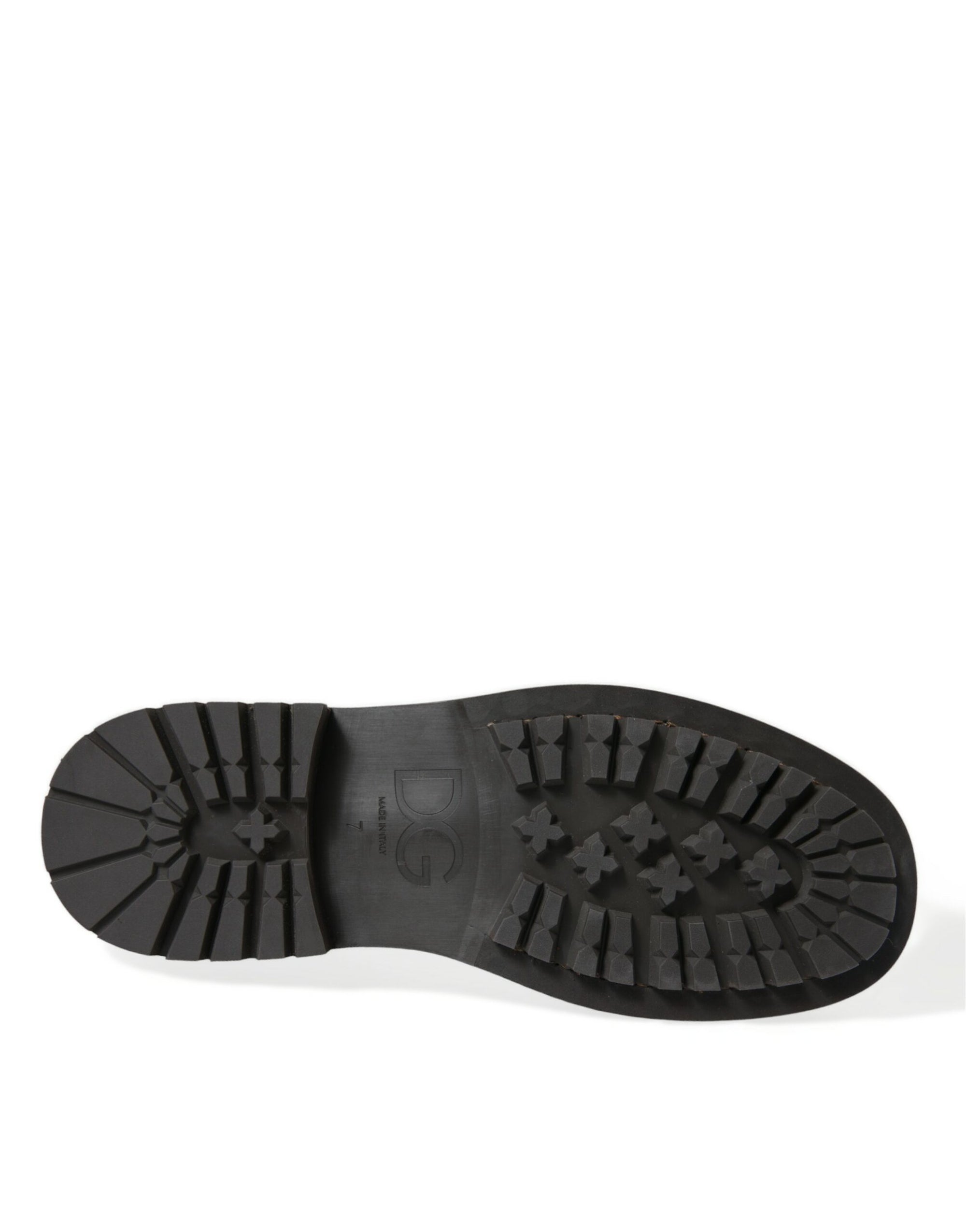 Dolce &amp; Gabbana Elegant Mens Leather Derby Dress Shoes