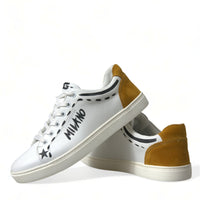 Dolce & Gabbana Sleek White Low Top Leather Sneakers