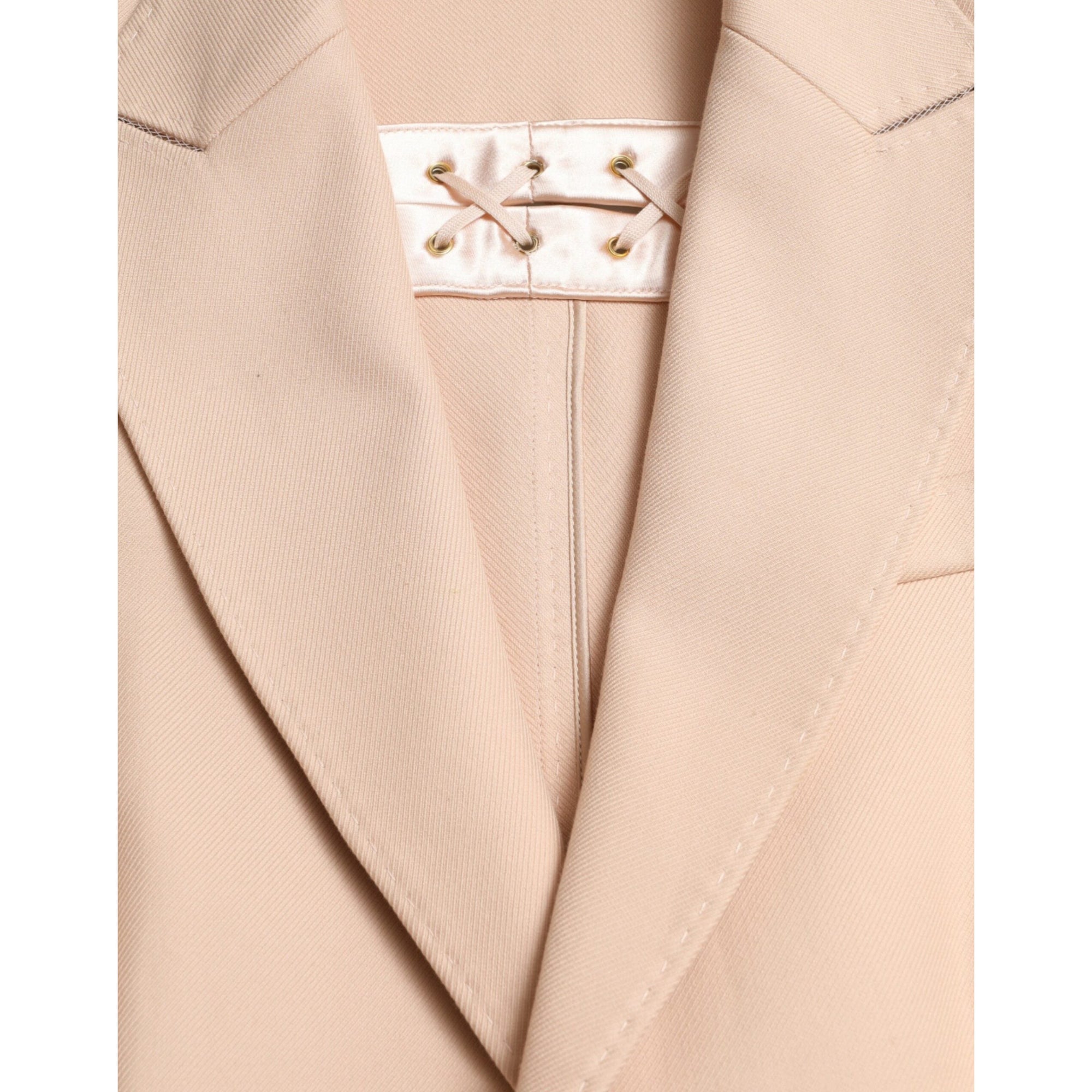 Dolce &amp; Gabbana Elegant Beige Single-Breasted Trench Coat