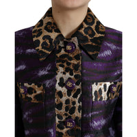 Dolce & Gabbana Exquisite Jacquard Trench With Tiger Motif