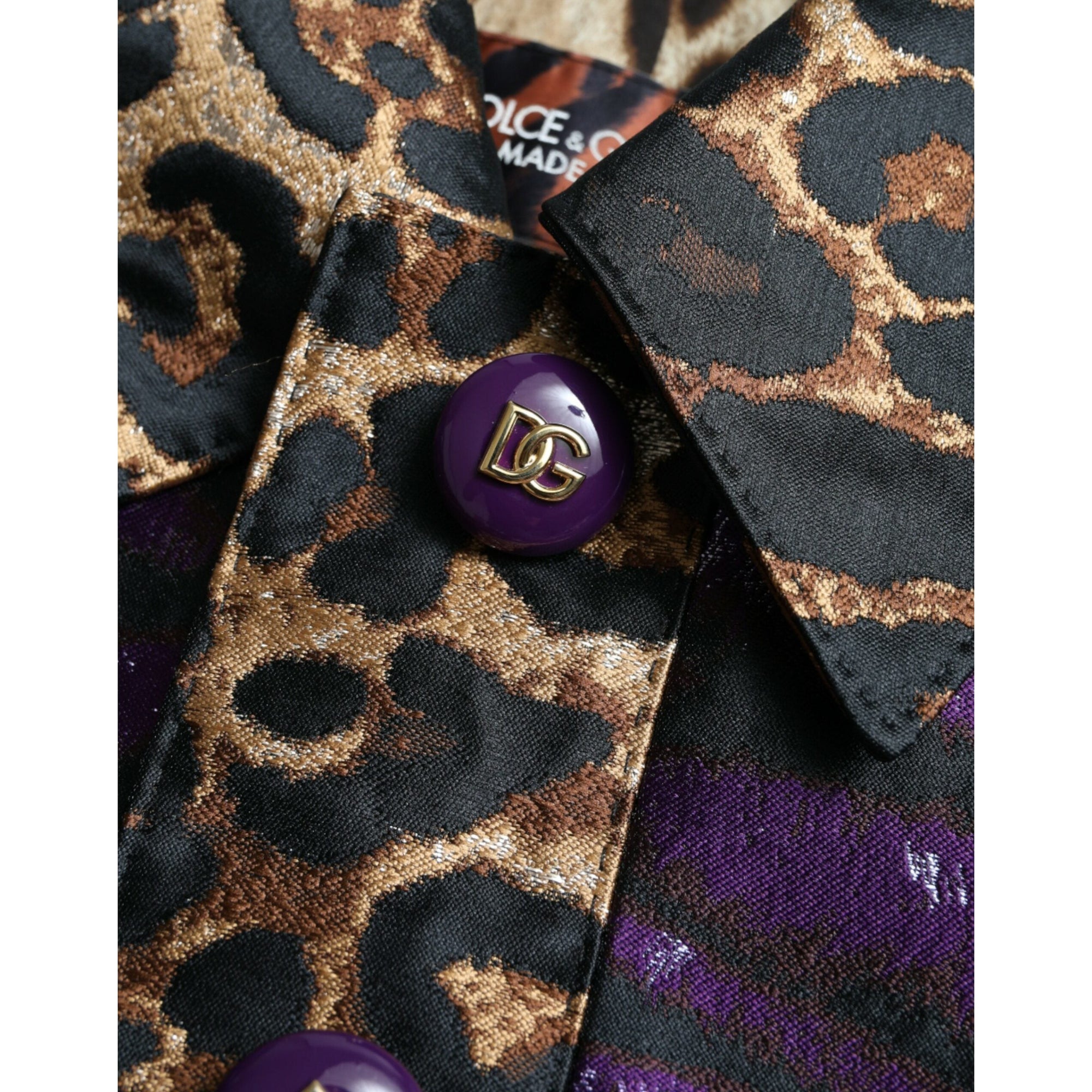 Dolce &amp; Gabbana Exquisite Jacquard Trench With Tiger Motif