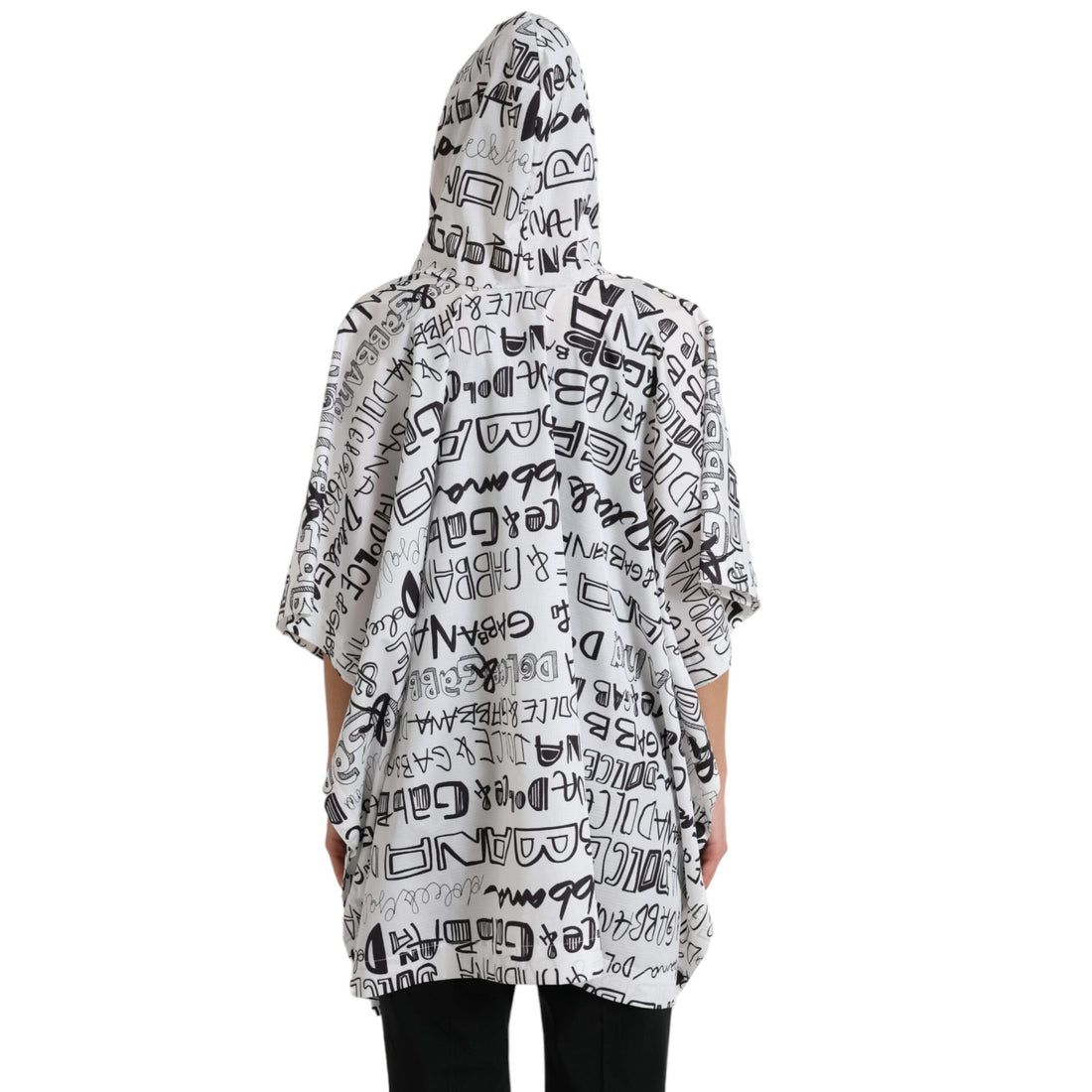 Dolce & Gabbana Chic Hooded Logo Print Blouson Tee