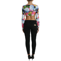 Dolce & Gabbana Floral Elegance Cropped Blouse