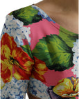 Dolce & Gabbana Floral Elegance Cropped Blouse