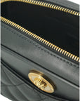 Versace Elegant Small Black Leather Crossbody Bag