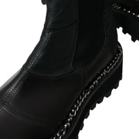 Dolce & Gabbana Elegant Black Chelsea Slip-On Boots