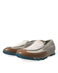 Dolce & Gabbana Elegant White Deerskin Loafers
