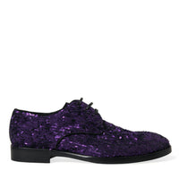 Dolce & Gabbana Elegant Sequined Oxford Dress Shoes