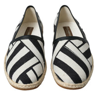 Dolce & Gabbana Chic Striped Canvas Espadrilles