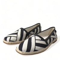 Dolce & Gabbana Chic Striped Canvas Espadrilles