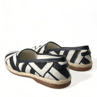 Dolce & Gabbana Chic Striped Canvas Espadrilles