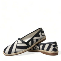 Dolce & Gabbana Chic Striped Canvas Espadrilles