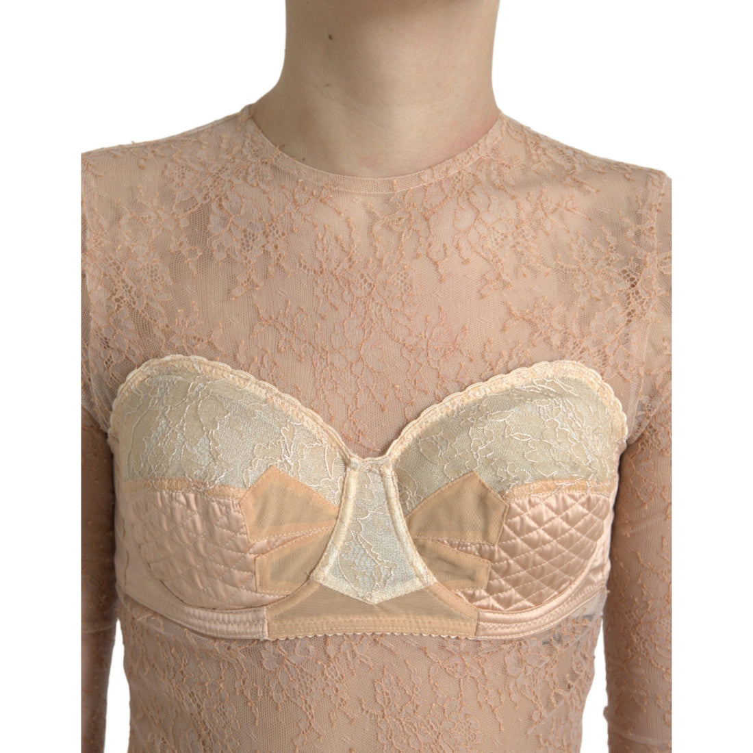 Dolce & Gabbana Elegant Lace Bustier Cropped Top