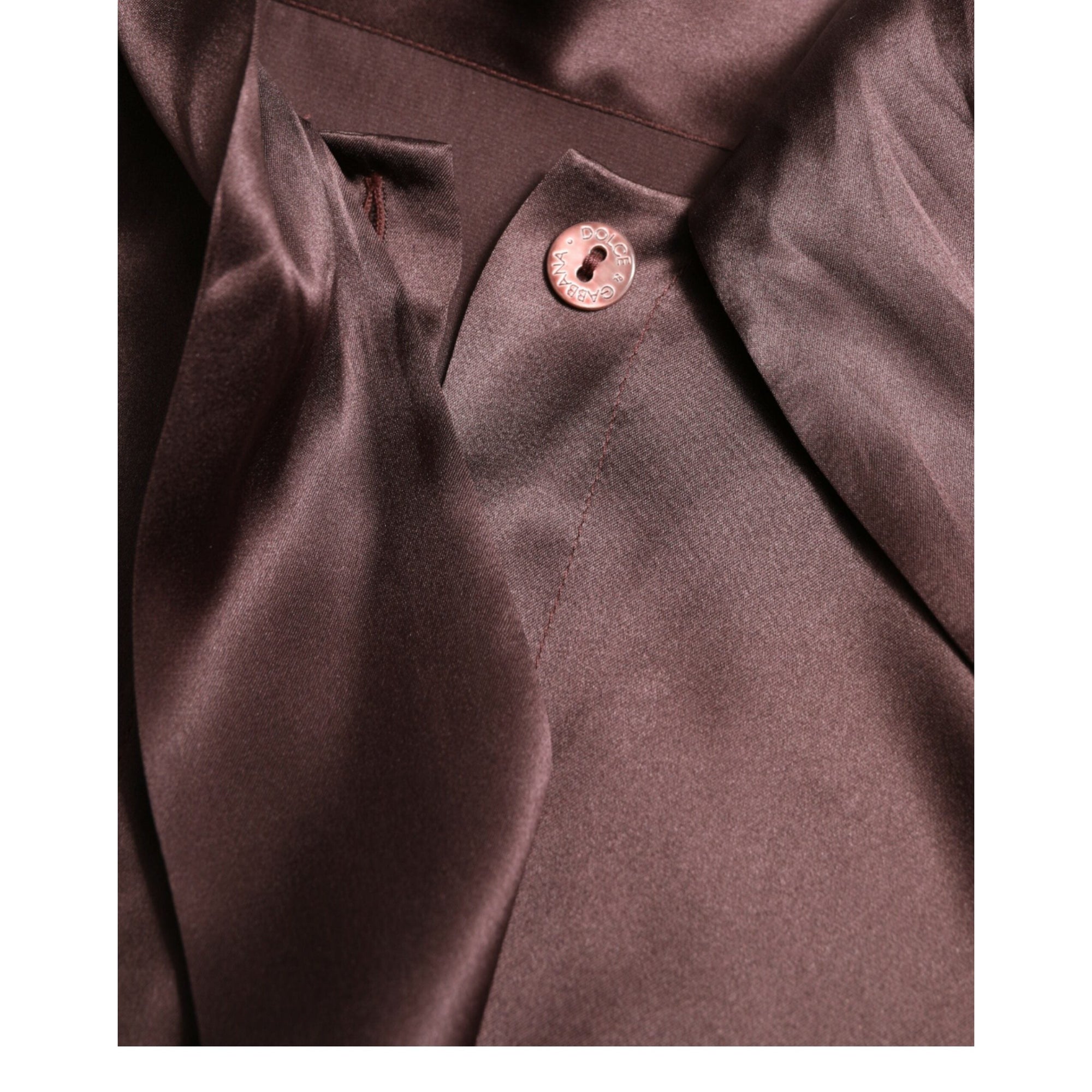 Dolce &amp; Gabbana Elegant Silk Ascot Collar Blouse