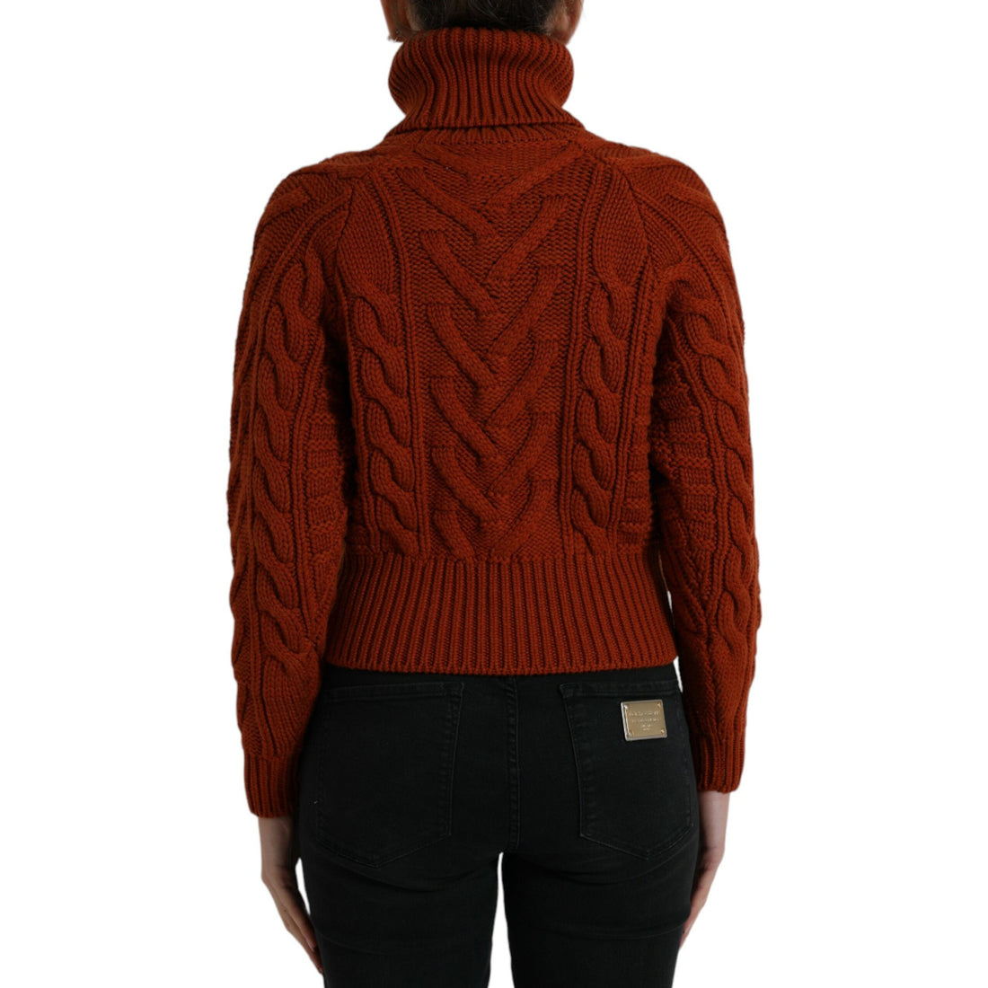 Dolce & Gabbana Elegant Brown Turtleneck Wool Sweater