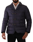 Dolce & Gabbana Elegant Dark Blue Silk Blend Jacket