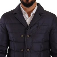 Dolce & Gabbana Elegant Dark Blue Silk Blend Jacket