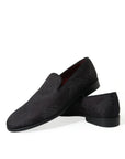 Dolce & Gabbana Elegant Black Brocade Dress Loafers