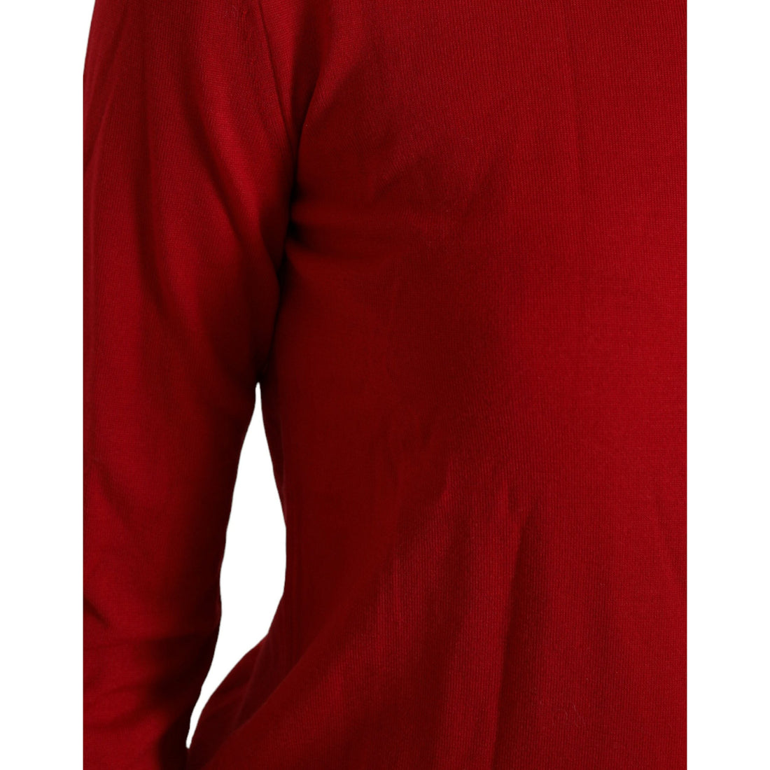 Dolce & Gabbana Radiant Red Wool Pullover Sweater