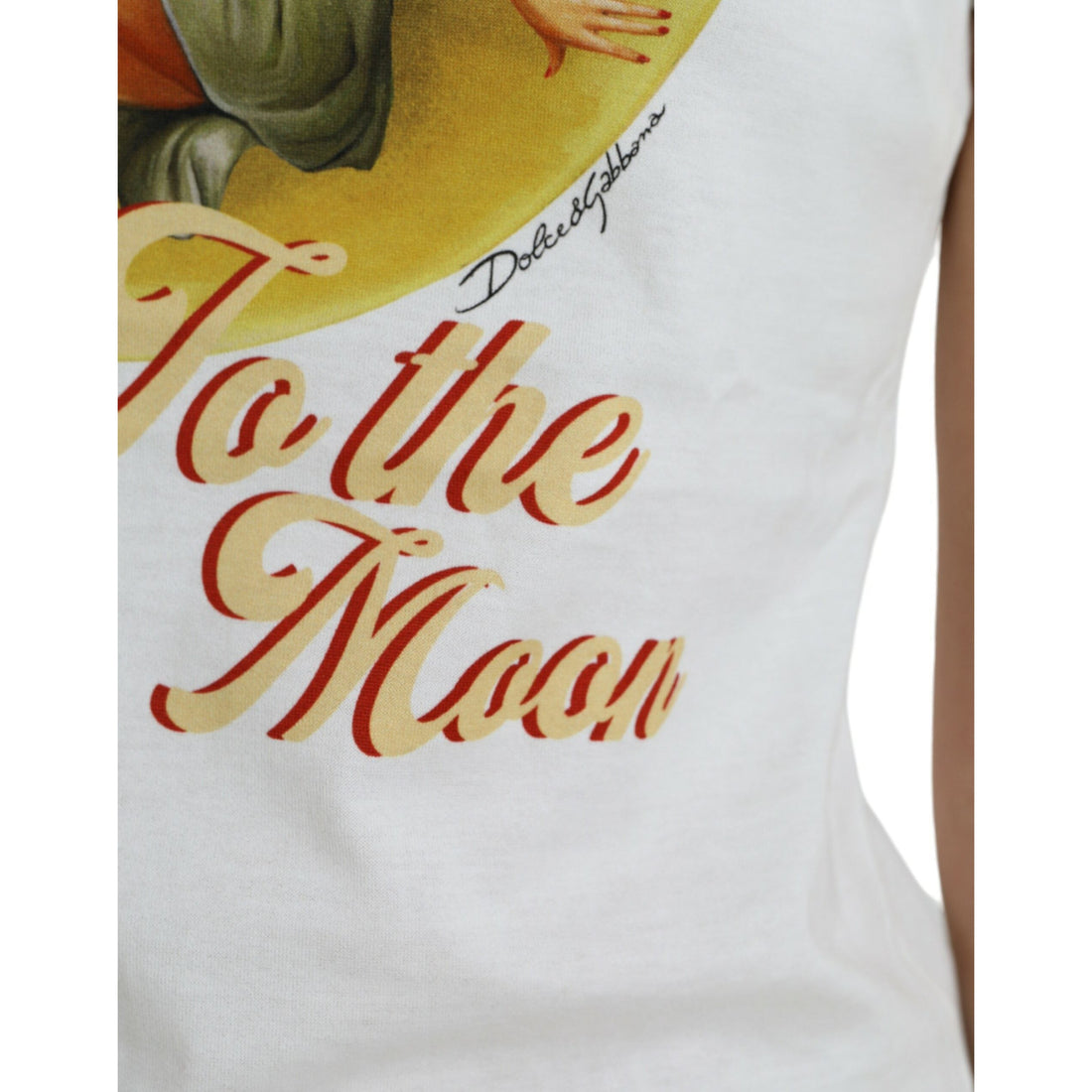 Dolce & Gabbana Elegant White Cotton Crew Neck Tee