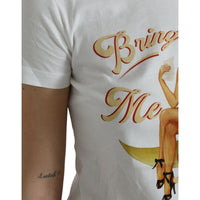 Dolce & Gabbana Elegant White Cotton Crew Neck Tee