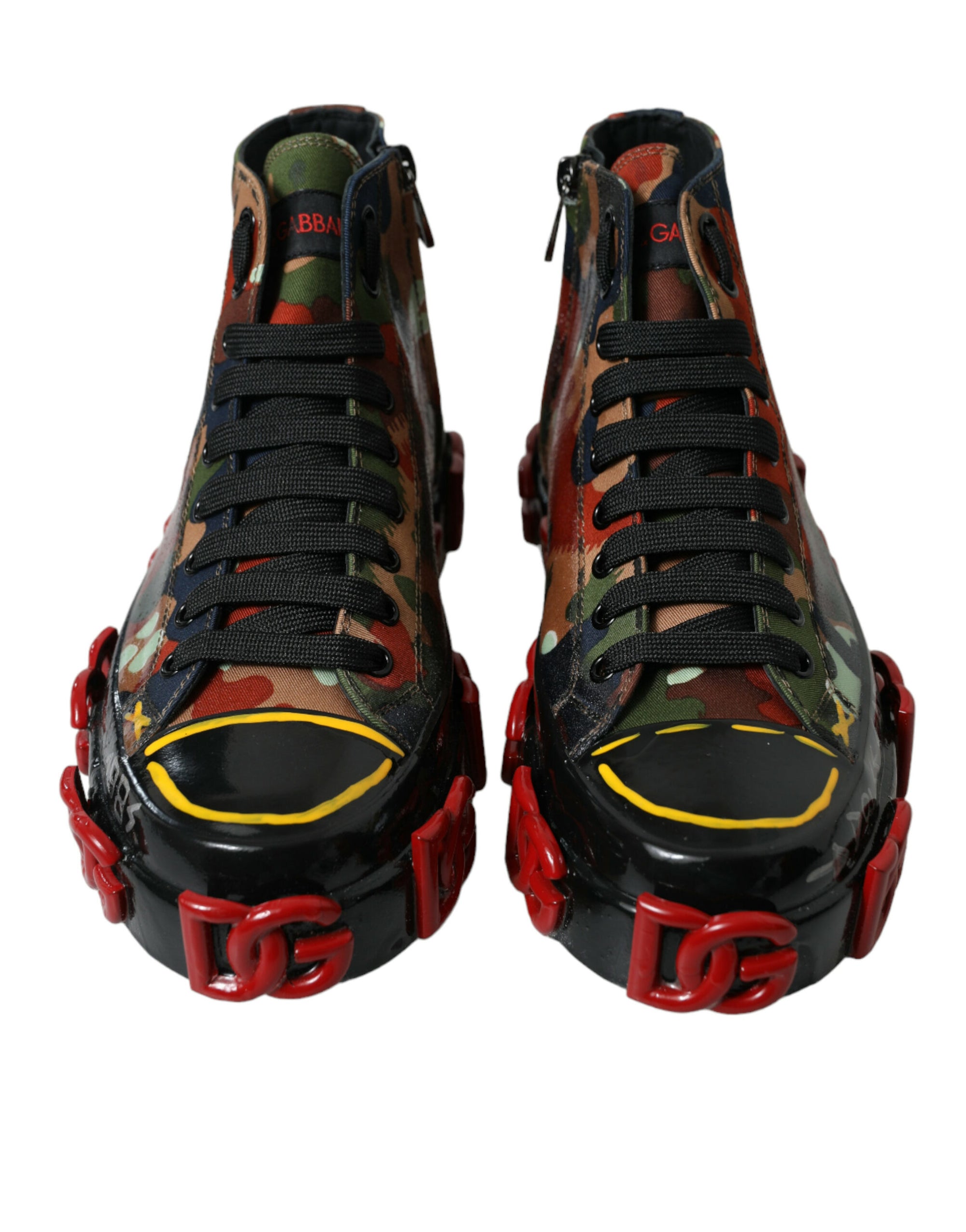 Dolce &amp; Gabbana Multicolor High-Top Sneakers with Luxe Appeal