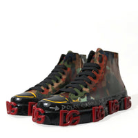 Dolce & Gabbana Multicolor High-Top Sneakers with Luxe Appeal