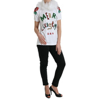 Dolce & Gabbana Elegant Sequined Cotton Tee