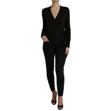 Dolce & Gabbana Elegant Black Virgin Wool Cardigan