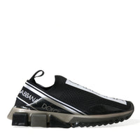 Dolce & Gabbana Elegant Black & White Sorrento Sneakers