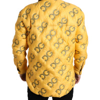 Dolce & Gabbana Elegant Yellow Padded Blouson Jacket