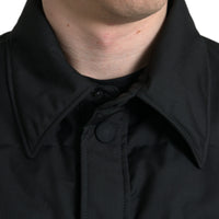 Dolce & Gabbana Elegant Black Padded Parka Jacket