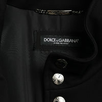 Dolce & Gabbana Elegant Black Sleeveless Vest Jacket