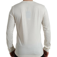 Dolce & Gabbana Elegant Off White Cotton Sweater