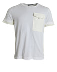 Dolce & Gabbana Elegant White Crew Neck Cotton Tee