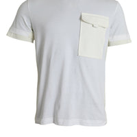 Dolce & Gabbana Elegant White Crew Neck Cotton Tee