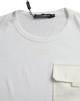 Dolce & Gabbana Elegant White Crew Neck Cotton Tee