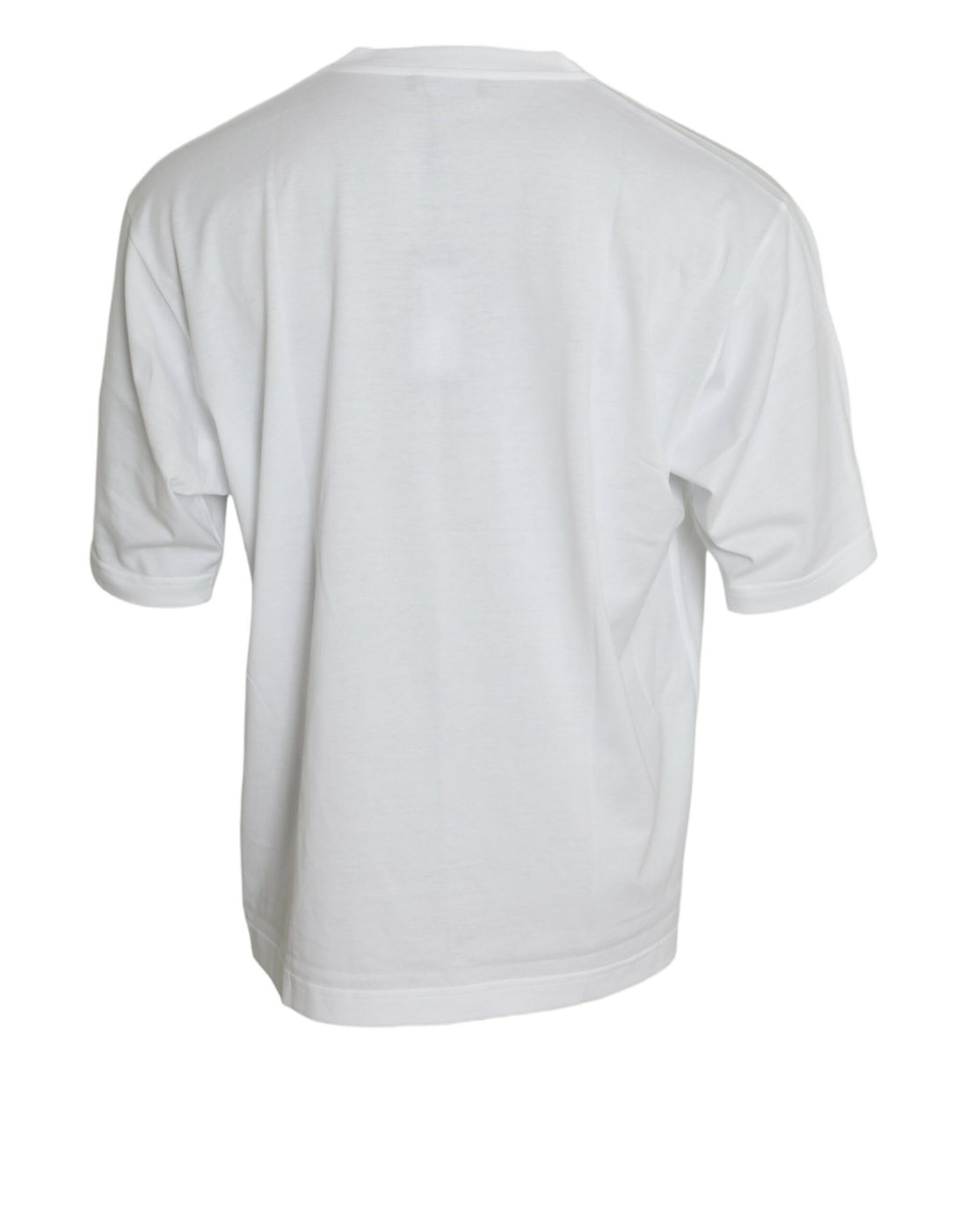 Dolce & Gabbana Elegant White Crew Neck Luxury Tee