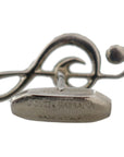 Dolce & Gabbana Elegant Silver Tremble Clef Cufflinks